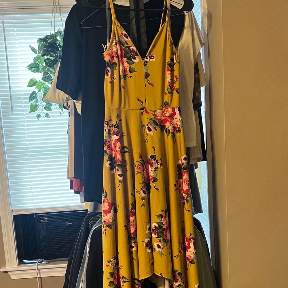 Floral Yellow Dress